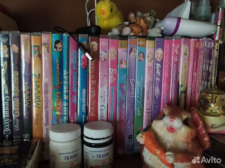 DVD диск / Дисней, мультфильмы, фильмы 109 штук