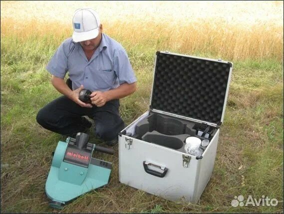 Механический пробоотборник зерна в поле minibatt+