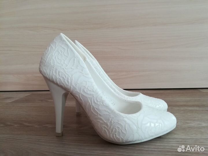 Туфли белые свадебные