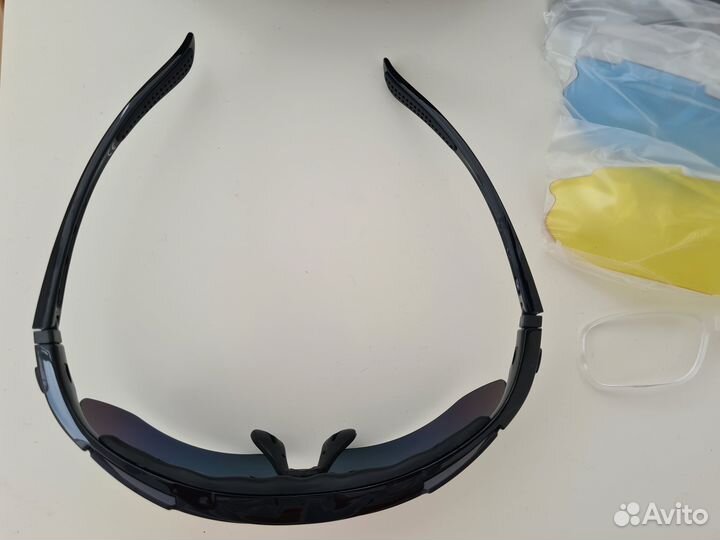 Очки спортивные polarized чёрные, 5 линз