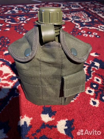 Фляжка и кателок армейские в чехле