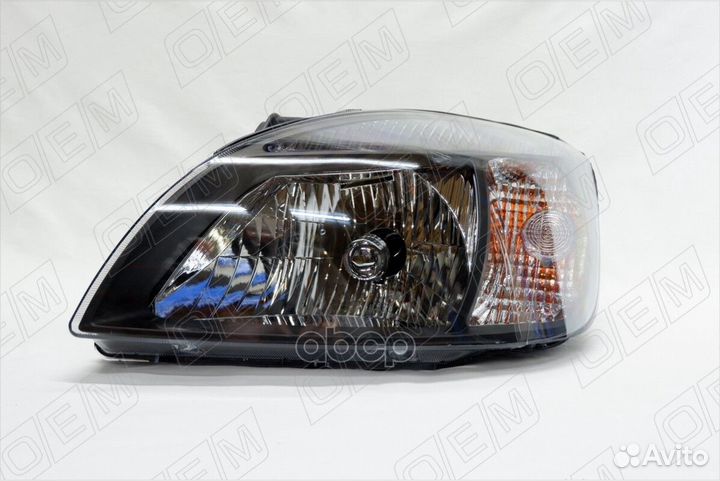 Фара левая Kia Rio 2 JB 2009-2011, черная