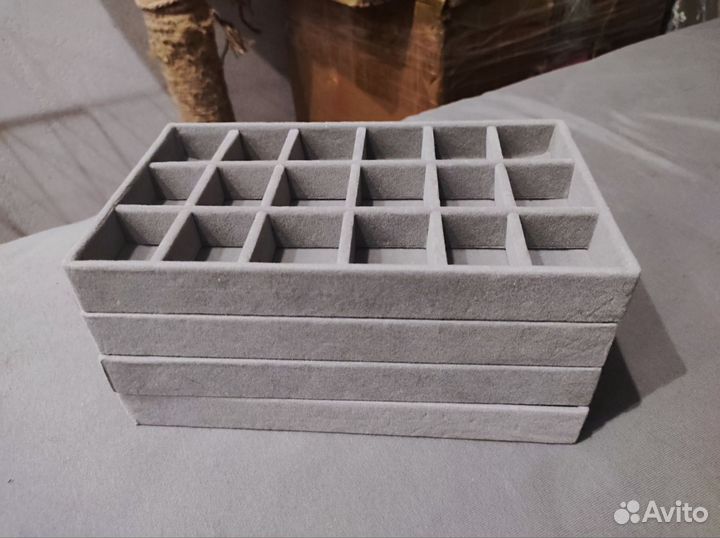 Набор бархатных шкатулок для украшений