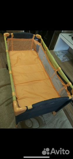 Детская кроватка манеж с матрасом