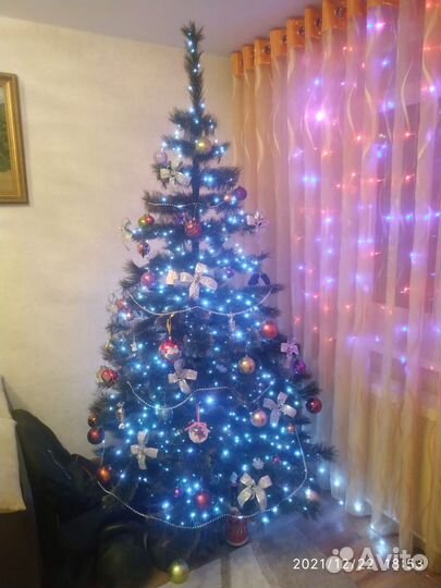 Ель искуственная бу 2,2 м