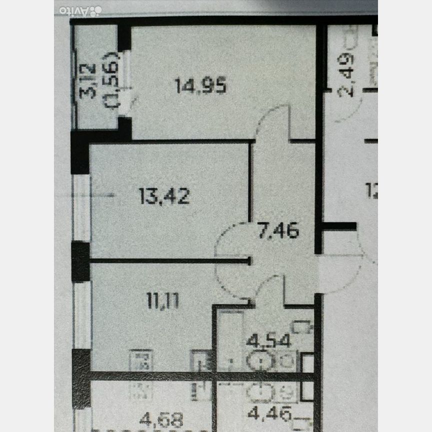 2-к. квартира, 53 м², 11/14 эт.