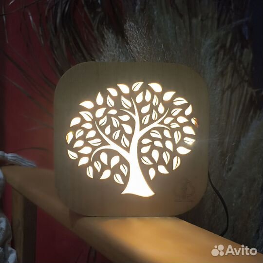 Детский ночник светильник Дерево