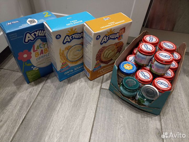 Детское питание пюре / обмен на молоко