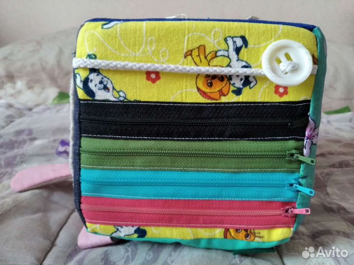 Мягкий кубик развивающий