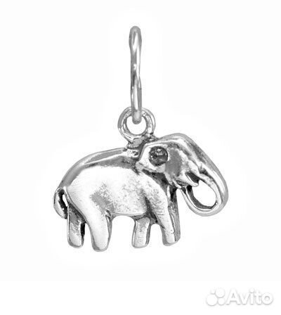 Кулон серебряный «Слоник»