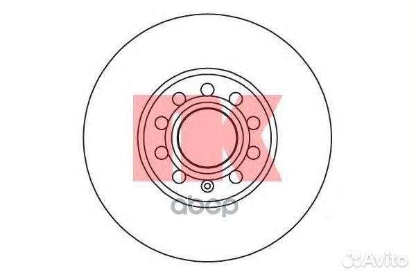 Диск тормозной 204743 Nk