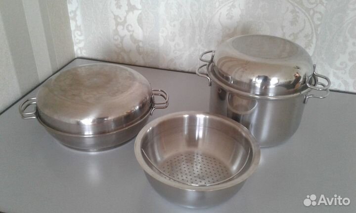 Кастрюля и сотейник из нержавейки