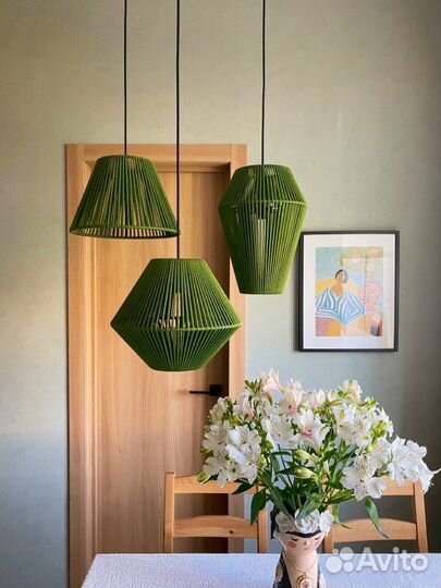 Абажур плетеный