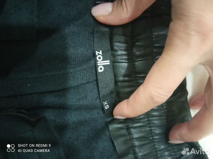 Шорты из экокожи