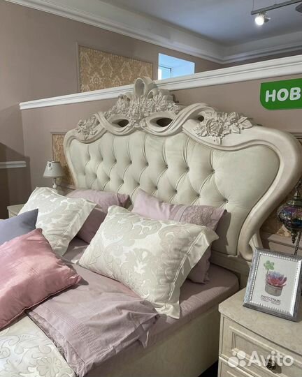 Кровать 160 с выставки крем / Эра