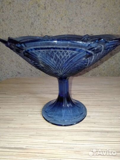 Ваза для фруктов на ножке СССР