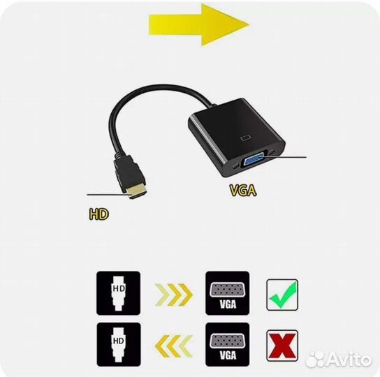 Переходник с hdmi на vga