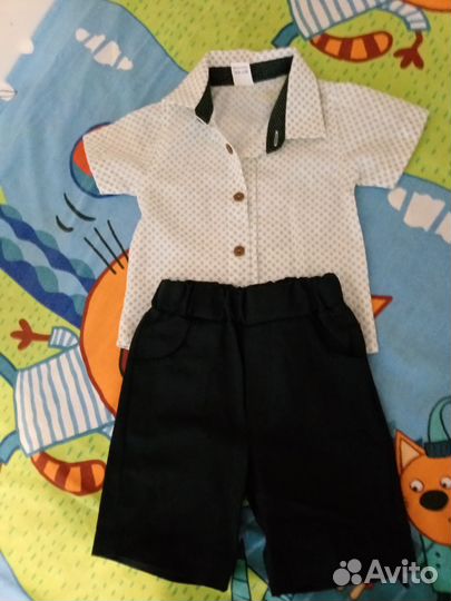Костюм шорты с рубашкой для мальчика