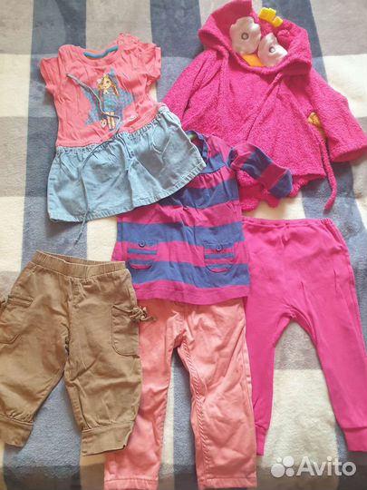 Детские вещи пакетом для девочек до года