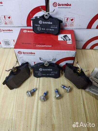 Колодки тормозные Brembo зад Seat Skoda VW