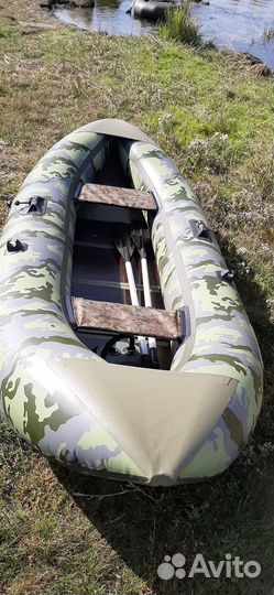 Надувная лодка пвх Вельбот вуд 2s