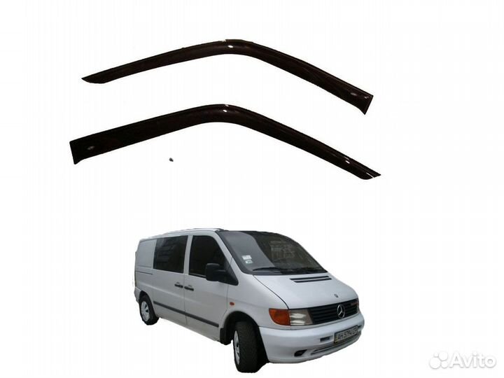 Ветровики Мерседес Вито W638 1995-03 Дефлекторы