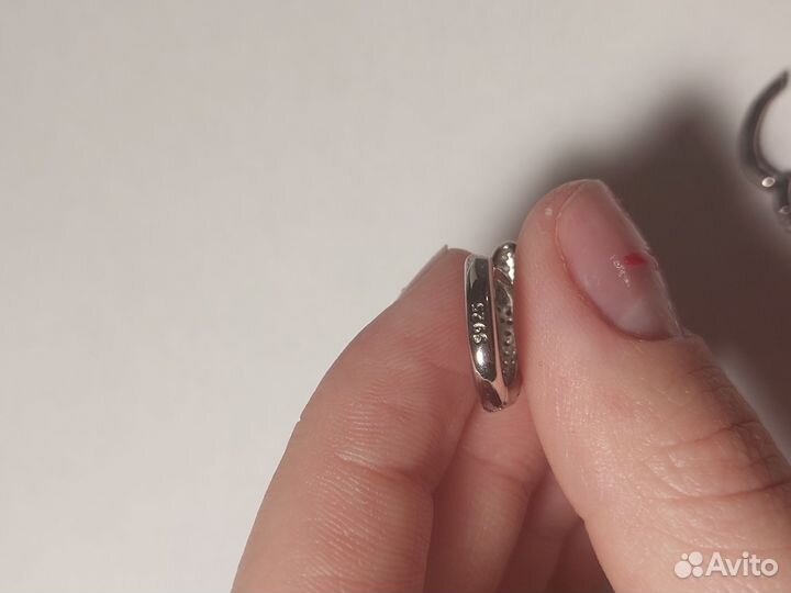 Серьги змейки серебро