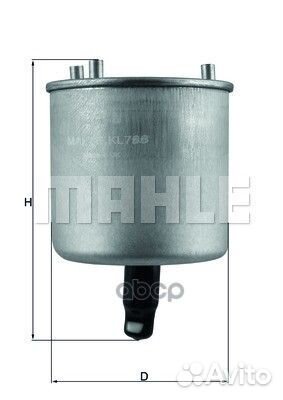 Фильтр топливный kl788 Mahle/Knecht