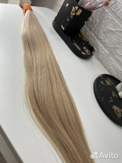Волосы для наращивания 50 см, розовый блонд