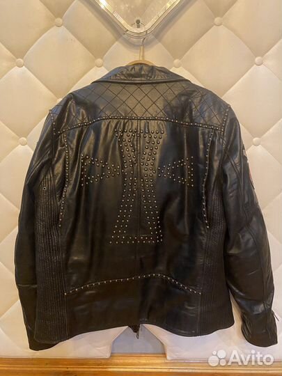 Кожаная мотокуртка косуха оригинал 52-54