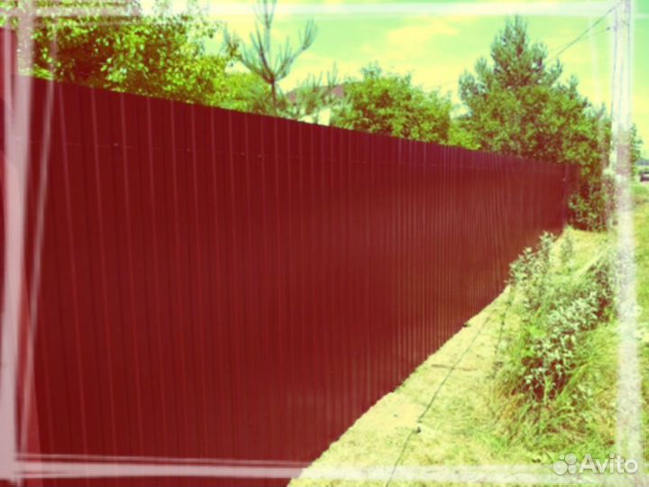 Забор из профнастила