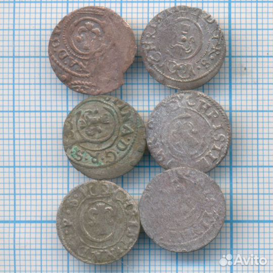 Лот монет. Солиды Кристины Вазы