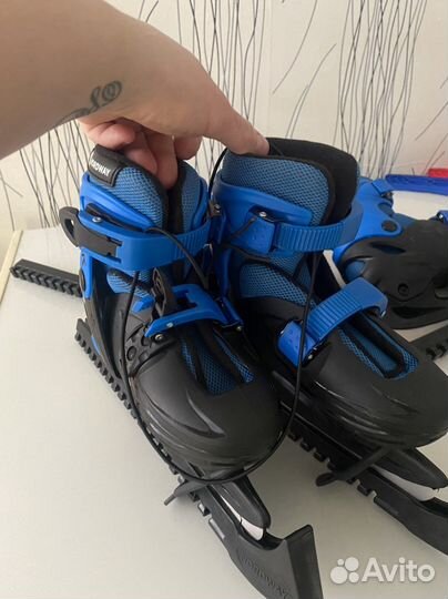 Коньки детские раздвижные 29-32 новые