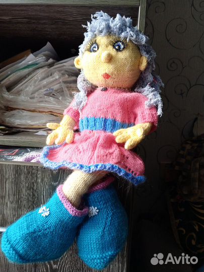 Игрушки своими руками, спицами -кукла