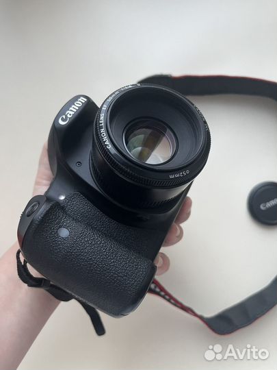 Зеркальный фотоаппарат canon 60d с обьективом 50mm