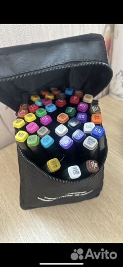 Набор двусторонних маркеров (фломастеров)