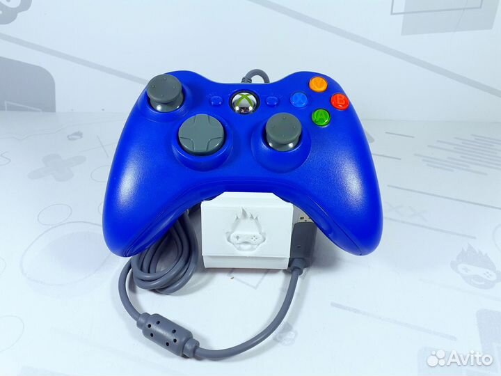 Геймпад для Xbox 360 Проводной Синий