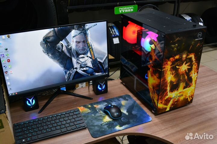 Мощный 6 ядер игровой системник+RX580+ssd 256+16gb