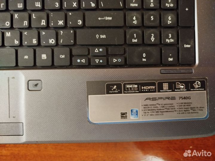 Ноутбук acer aspire