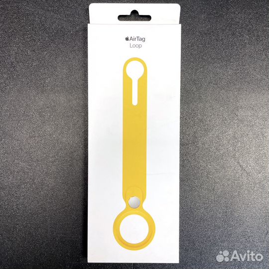 Чехол брелок Apple AirTag Loop / Leather Key Ring