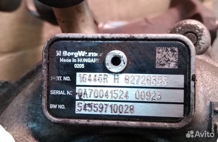 Renault Scenic megane Duster clio турбина дизель