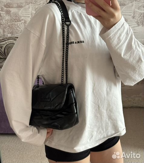 Сумка кожанная женская с цепью