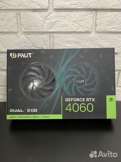 Видеокарта Palit GeForce RTX 4060 dual 8GB