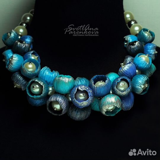 Колье снежность дизайнерские украшения