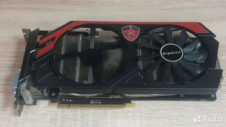 Видеокарта MSI GeForce GTX 770 2 Гб дефектная