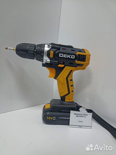 Шуруповерт deko dkcd16FU-Li