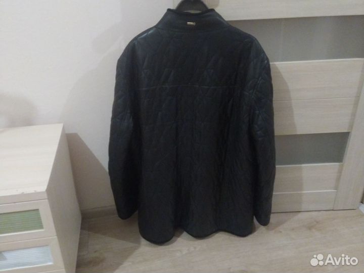 Куртка дубленка кожаная мужская