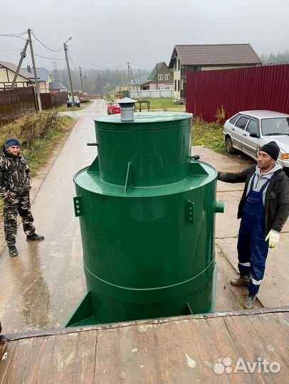 Септик Био на 4 человека, без электричества.Монтаж