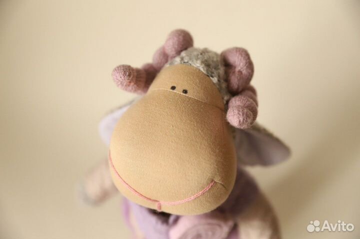 Барашек ручной работы. Новый. Интерьерная кукла