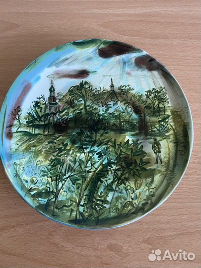 Лаптева Н.Г Живопись на плоскости фаянс тарелка